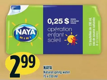 Marché Adonis Naya natural spring water offer