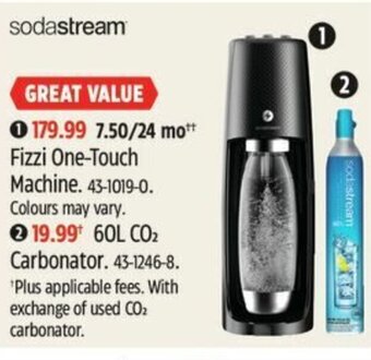Canadian Tire Sodastream 60L CO2 Carbonator offer