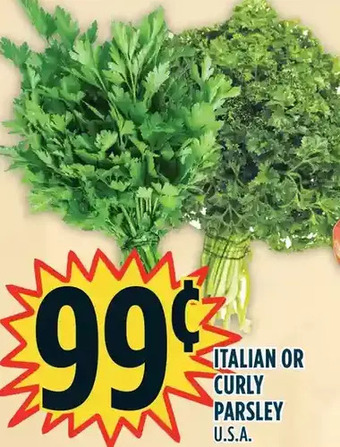 Marché Adonis Italian or curly parsley offer