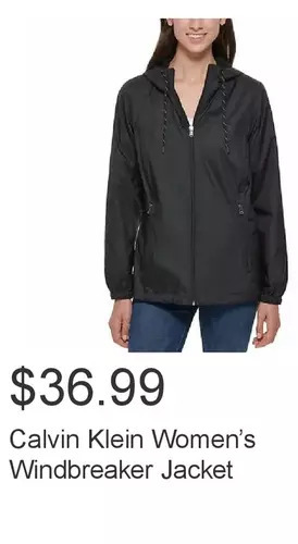 Costco Calvin klein women’s windbreaker jacket offer