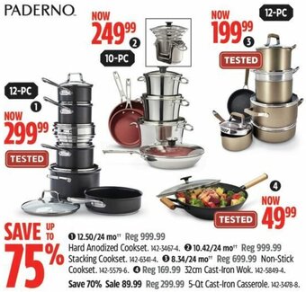 Canadian Tire Paderno Hard Anodized Cookset offer