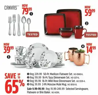 Canadian Tire Canvas 16-Pc Taza Dinnerware Set offer
