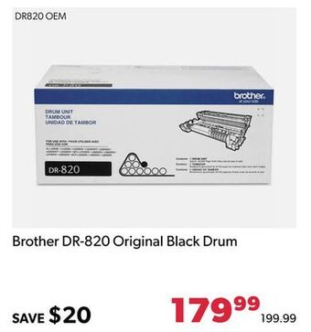 Shopper+ Brother dr-820 original black drum offer