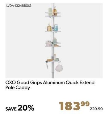 Shopper+ Oxo good grips aluminum quick extend pole caddy offer