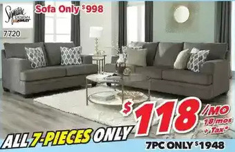 Surplus Furniture Dorsten slate sofa & loveseat offer