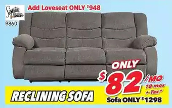Surplus Furniture Tulen gray reclining sofa offer