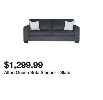 Ashley Furniture Altari queen sofa sleeper - slate offer