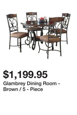 Ashley Furniture Glambrey dining room - brown / 5 - piece offer