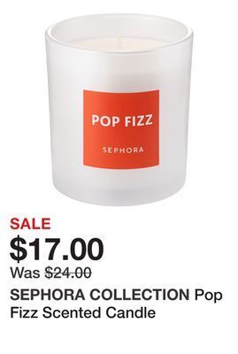 Sephora Pop fizz scented candle offer