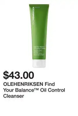 Sephora Find your balance™ oil control cleanser offer