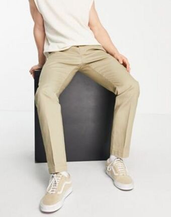 Asos Dickies 872 work pants in khaki slim fit offer