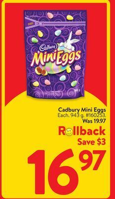 Walmart Cadbury mini eggs offer