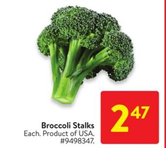 Walmart Broccoli stalks offer