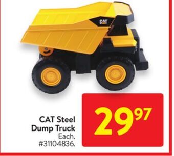 Walmart Cat steel dump truck offer