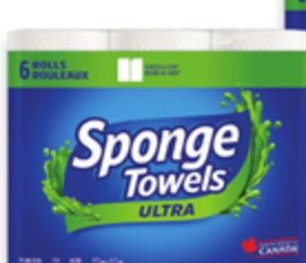 Walmart Spongetowels ultra paper towels offer