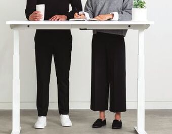 Staples Longevity height adjustable desk offer