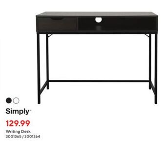 Staples Simply writing desk offer