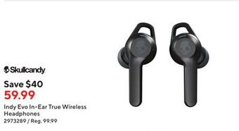 Staples Skullcandy indy evo in-ear true wireless headphones offer