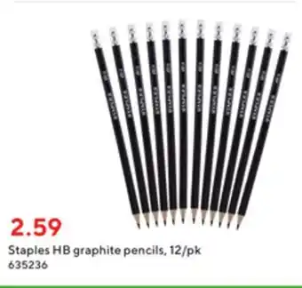 Staples Staples hb/2 graphite pencils offer