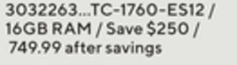 Staples Acer tc-1760-es12 desktop offer