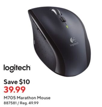 Staples Logitech m705 marathon mouse offer