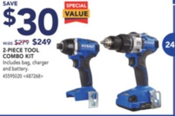 Lowe's Kobalt 2-piece tool combo kit offer