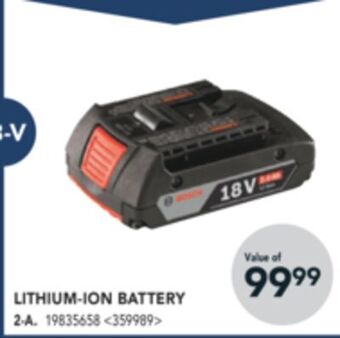 Lowe's Bosch lithium-ion battery offer