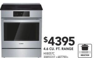 Lowe's Bosch 4.6 cu. ft. range offer
