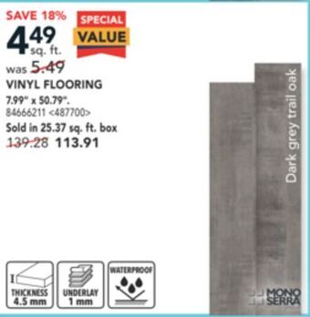 Lowe's Mono serra vinyl flooring offer