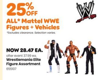 Toys R us Wrestlemania elite figure assortment offer