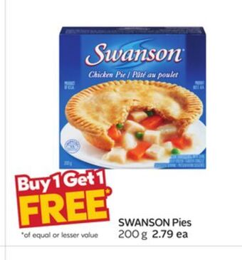 Sobeys Swanson pies offer