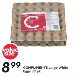 Sobeys Compliments large white eggs offer