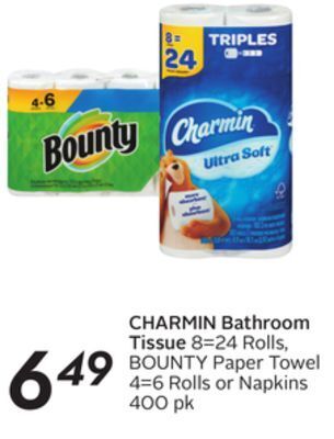 Sobeys Charmin bathroom tissue offer