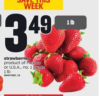 Loblaws Strawberries, 1 lb offer
