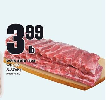 Loblaws Pork side ribs offer