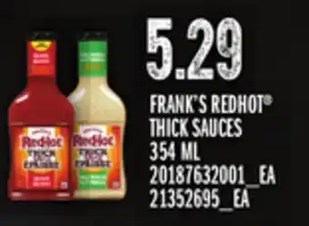 Loblaws Frank's redhot thick sauce, 354 ml offer