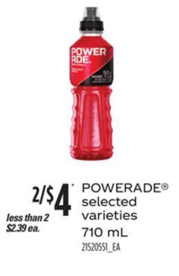 Loblaws Powerade®, 710 ml offer