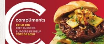 Foodland Compliments burgers selected varieties 851 g - 1.13 kg offer