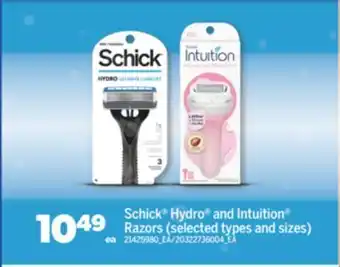 Real Canadian Superstore Schick® hydro® and intuition® razors offer