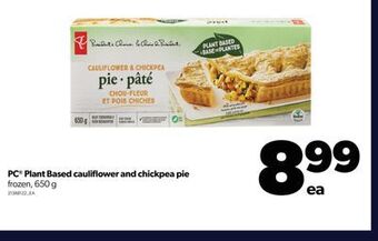 Real Canadian Superstore Pc® plant based cauliflower and chickpea pie, 650 g offer