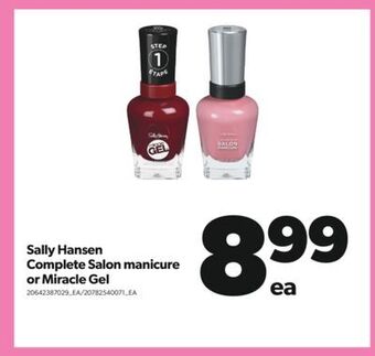 Real Canadian Superstore Sally hansen complete salon manicure or miracle gel offer