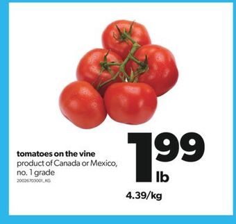 Real Canadian Superstore Tomatoes on the vine offer