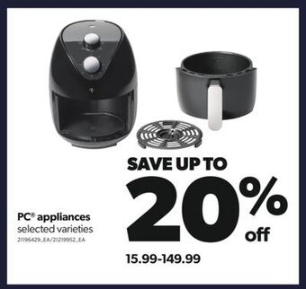 Real Canadian Superstore Pc® appliances offer