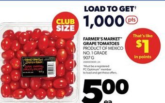 Real Canadian Superstore Farmer's market™ grape tomatoes, 907 g offer