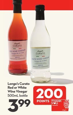 Longo's Longo's curato red or white wine vinegar offer