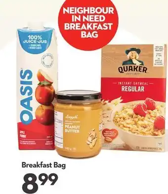 Longo's Neighbour in need breakfast bag offer