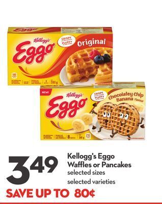 Longo's Kellogg's eggo waffles or pancakes offer