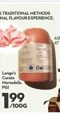 Longo's Longo's curato mortadella offer