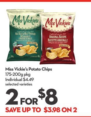 Longo's Miss vickie's potato chips offer