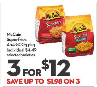 Longo's Mccain superfries offer